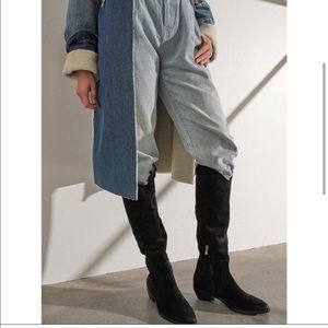 Free People western suede boots